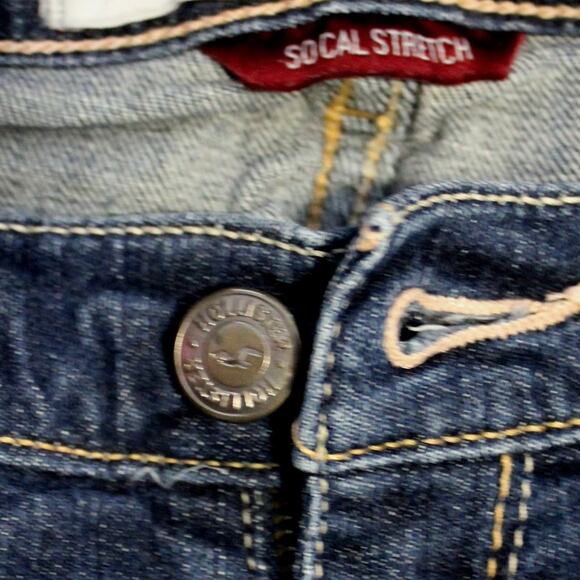 Hollister Socal Stretch Bermuda Jean Shorts Size 5 Denim - Picture 10 of 10